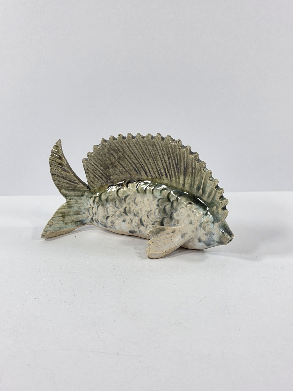Handcrafted Sculpted Clay Decorative Fish Pottery